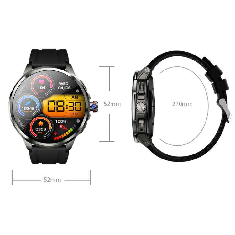 5G SIM Card Global Roaming Dual-System Outdoor Photography Smartwatch(Silver 3+32G)