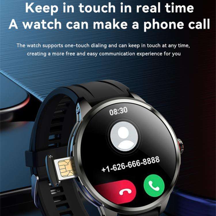 5G SIM Card Global Roaming Dual-System Outdoor Photography Smartwatch(Silver 3+32G)