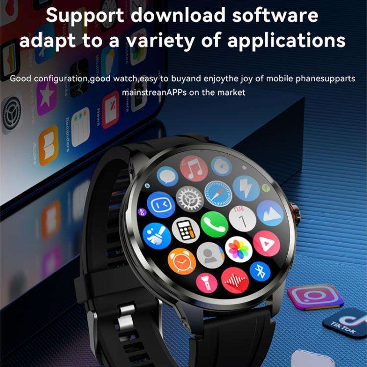 5G SIM Card Global Roaming Dual-System Outdoor Photography Smartwatch(Silver 3+32G)