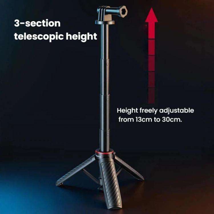 XILETU XS-22 Automatic Pop-Up Mini Tripod Selfie Stick 13-30cm Adjustable Extendable Monopod for ...