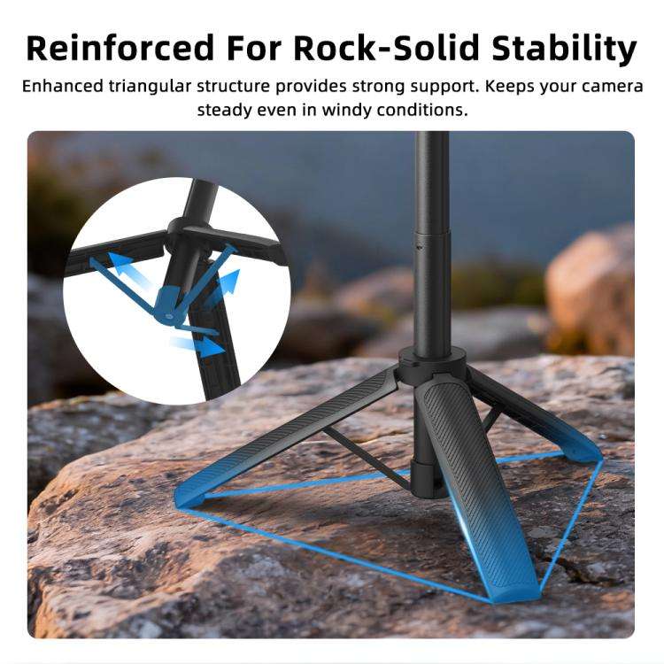 For DJI Flymile Rotary Quick-Release Tripod Extension Selfie Stick(For Action 3 / 4 / 5Pro / Osmo...