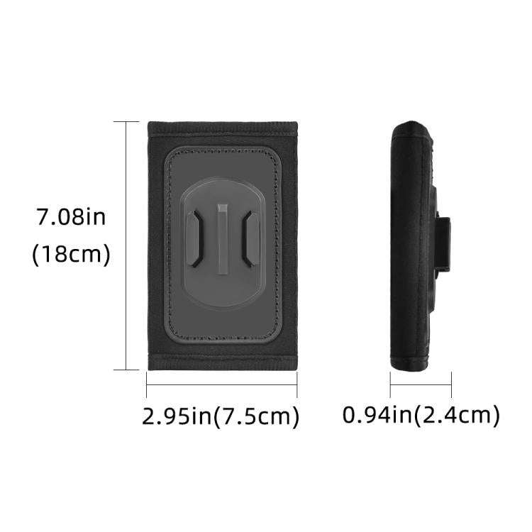 For DJI Osmo Pocket 3 / Action 6 / GoPro Backpack Shoulder Strap Bracket Clip(Black)