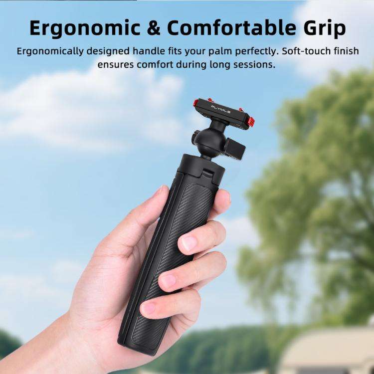 For Insta360 Ace Pro 1 / 2 / ACE / X5 Flymile Quick-Release Selfie Extension Tripod(Black)