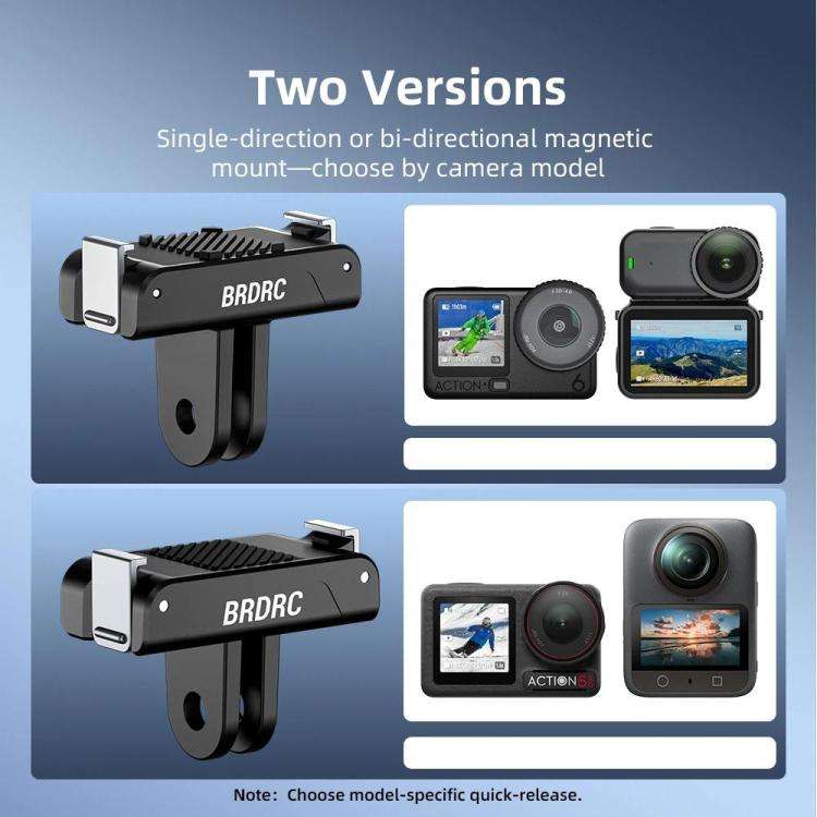 BRDRC For DJI Magnetic Quick-Release Base Two-Claw Stand Extension Accessory(For Osmo Action 6 / ...