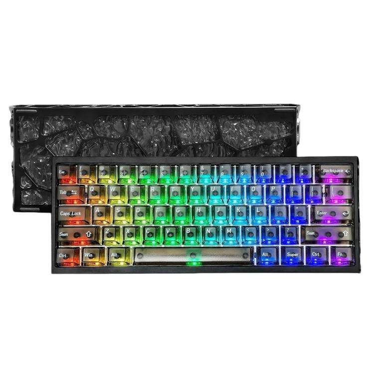 H60 Pro Bluetooth Wireless Triple-Mode Gaming Keycap Cutout Magnetic Axis Keyboard(Black)