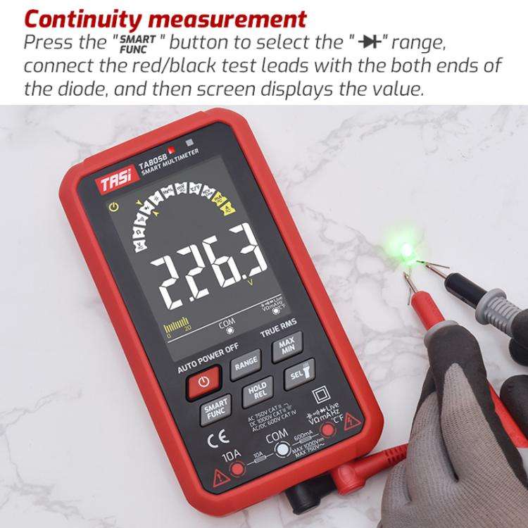 TASI TA805A Battery-powered Large Screen Digital Fully Automatic Smart Multimeter
