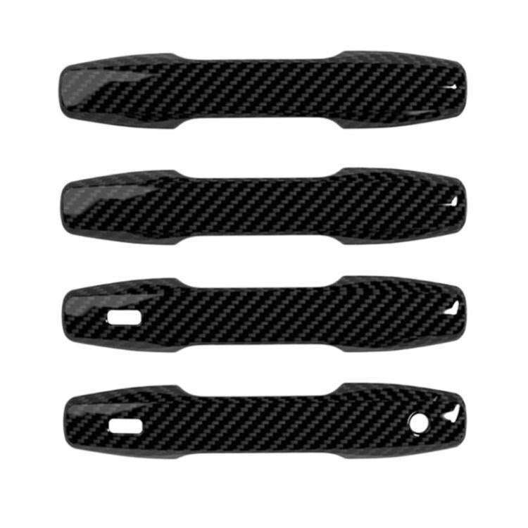 4pcs For Toyota RAV4 / Wildlander Door Handle Decorative Protective Cover(Carbon Fiber)
