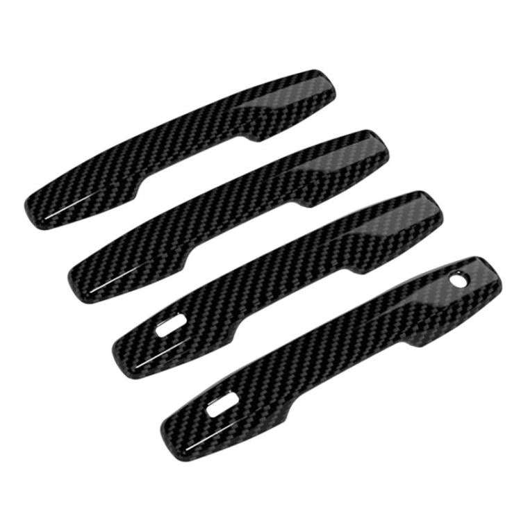 4pcs For Toyota RAV4 / Wildlander Door Handle Decorative Protective Cover(Carbon Fiber)