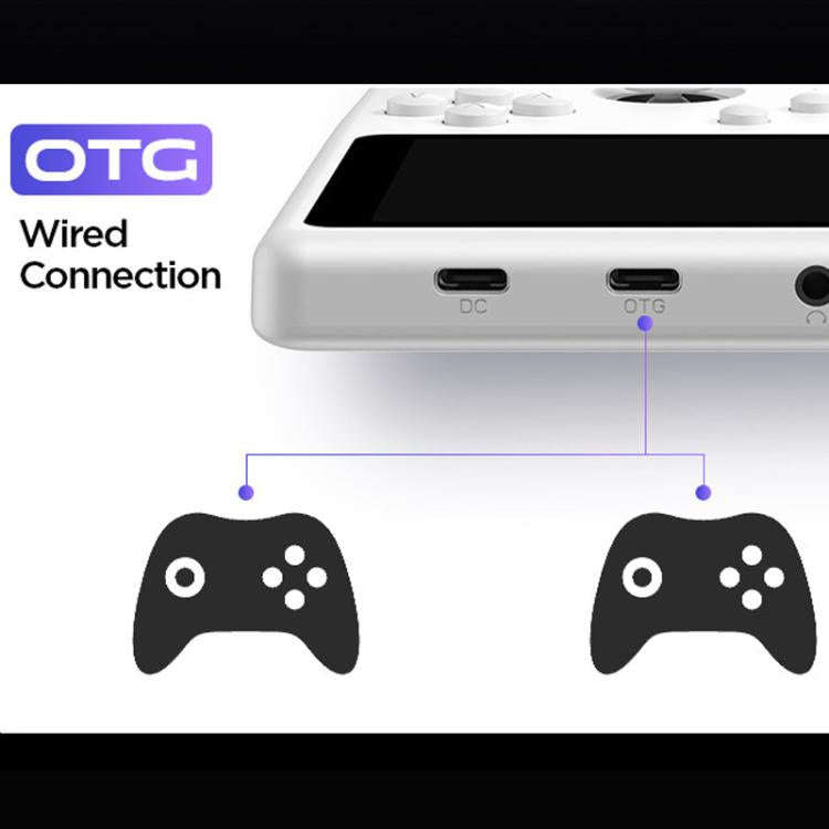 H5 5 Inch IPS HD Handheld Game Console With RGB Ambient Light Retro Mini Arcade, Portable Game Ma...