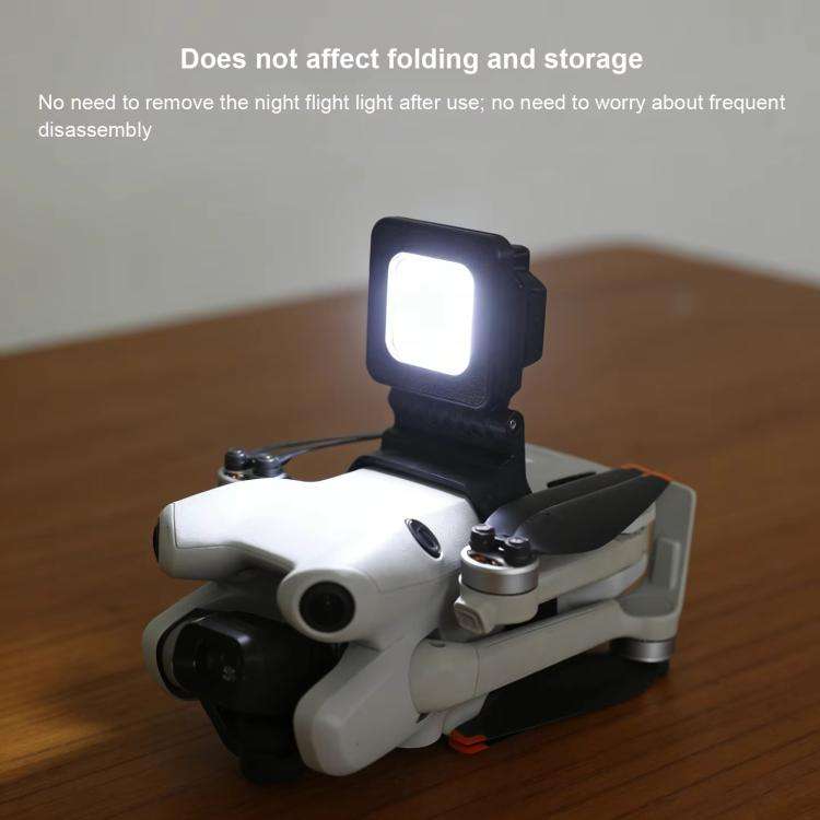 For DJI Mini 4 Pro Ultra Bright Night Flight Light 180-degree Adjustable LED Searchlight with 3 L...