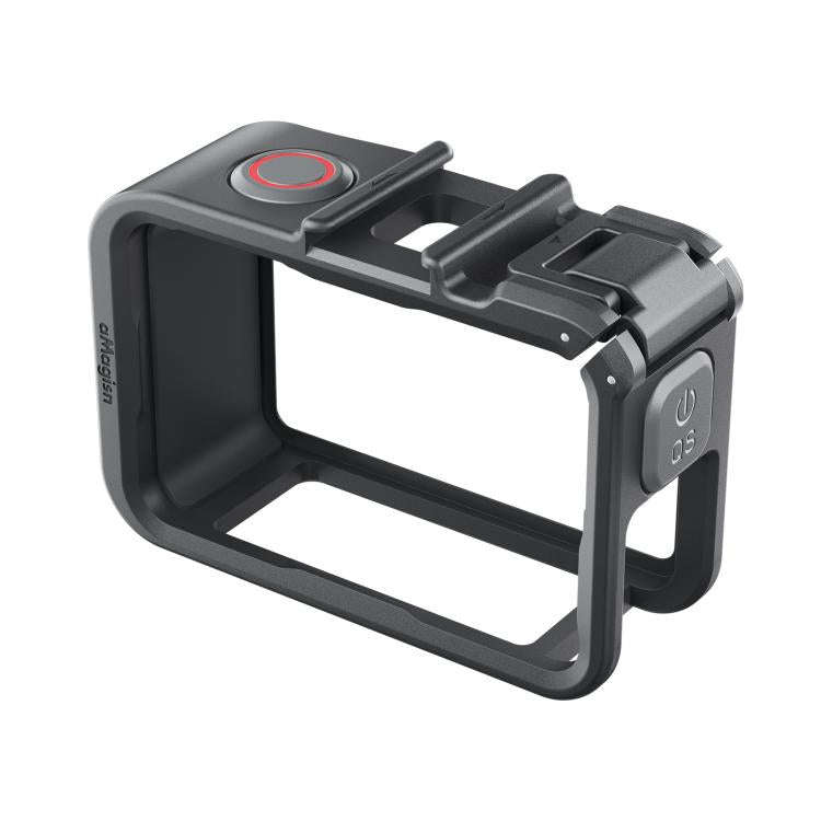 aMagisn PC Material Camera Cage for DJI Action 5 Pro / 4 / 3 with Quick Release Vertical/Horizont...