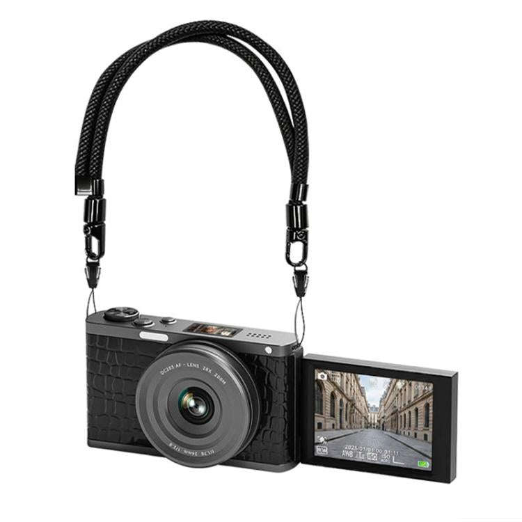 4K Waist-Level Viewfinder Flip-Screen Selfie Mirrorless Digital Camera, Specification: Crocodile ...