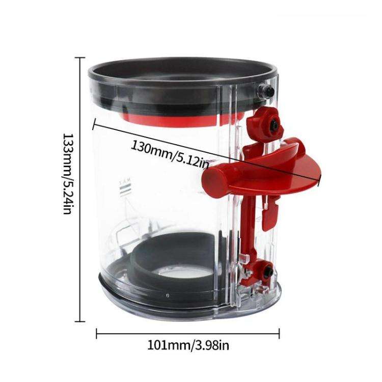 For Dyson V12 Detect Slim / V10 Digital Slim Dust Collection Bin Replacement Clear Bin Assembly