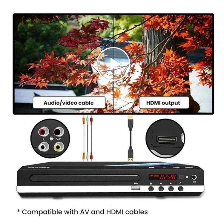 Home VCD/DVD High-Definition Eye-Friendly Disc Player(US Plug)