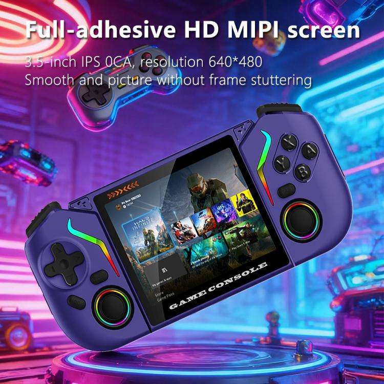 X95 Pro Android 9.0 Handheld Game Console, 3.5 Inch IPS Screen Retro Game Player Support WiFi Vid...