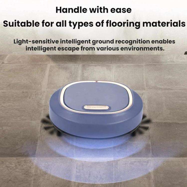 Fully Automatic Home Smart USB Rechargeable Cleaning Robot(Black)