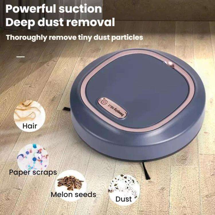 Fully Automatic Home Smart USB Rechargeable Cleaning Robot(Black)