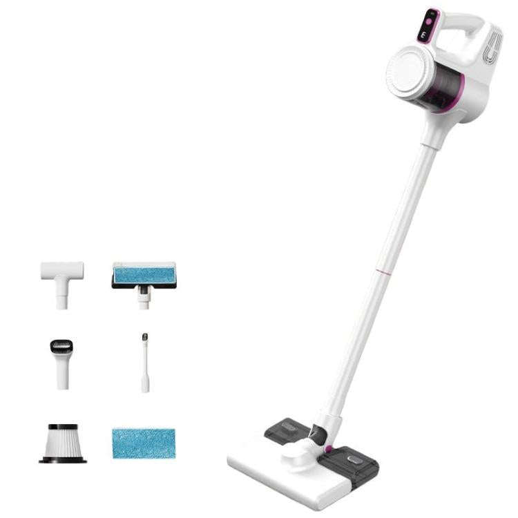 Multifunctional Cordless Handheld Vacuum Cleaner Floor Scrubber Combo(White)