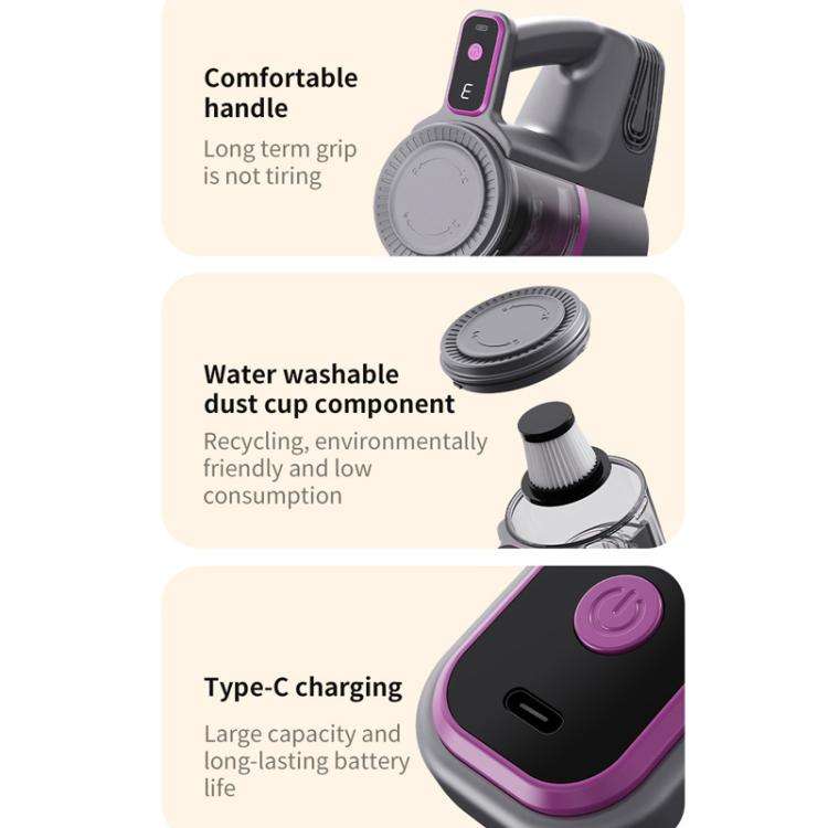 Multifunctional Cordless Handheld Vacuum Cleaner Floor Scrubber Combo(White)
