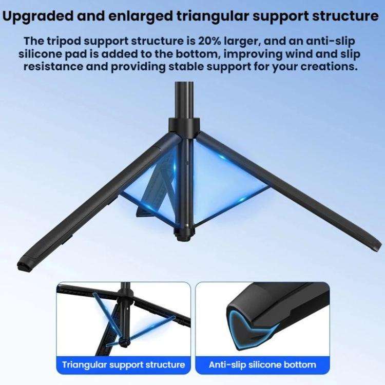 For Insta360 Ace Pro / 2 / X5 Flymile Quick-Release Selfie Extension Pole Tripod(Black)