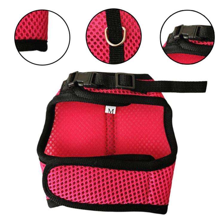 Rabbit Ferret Harness & Leash Small Pet Vest-Style Harness Leash, Size: S(Grey)