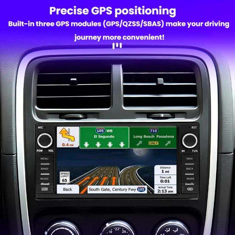 7 Inch Navigation GPS Reversing Car Radio Carplay For Dodge / Jeep / Chrysler, Specification: Oct...