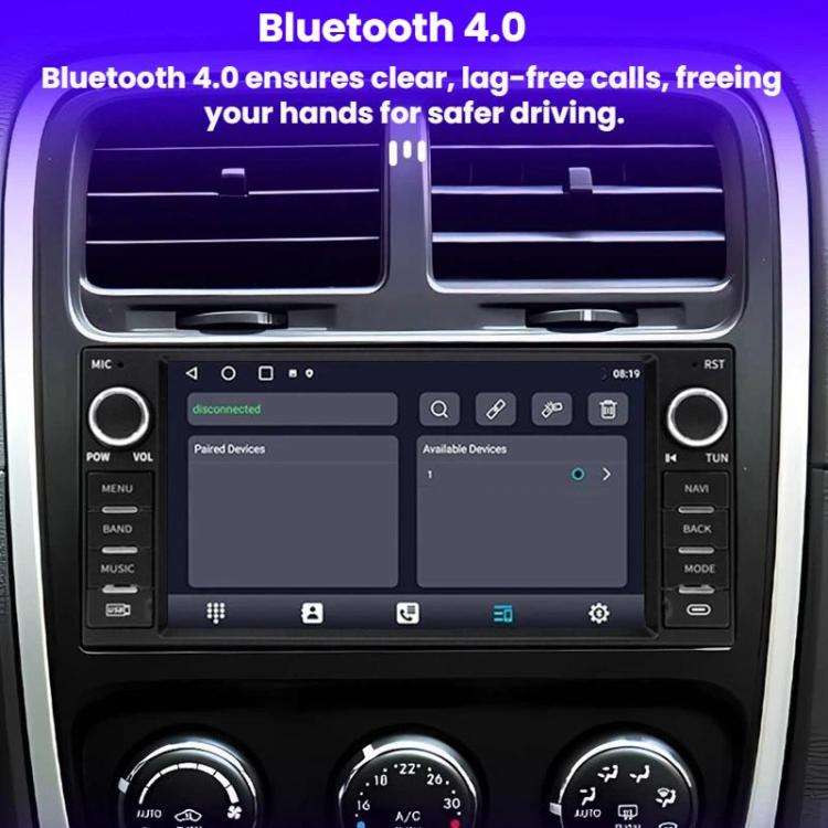 7 Inch Navigation GPS Reversing Car Radio Carplay For Dodge / Jeep / Chrysler, Specification: Oct...