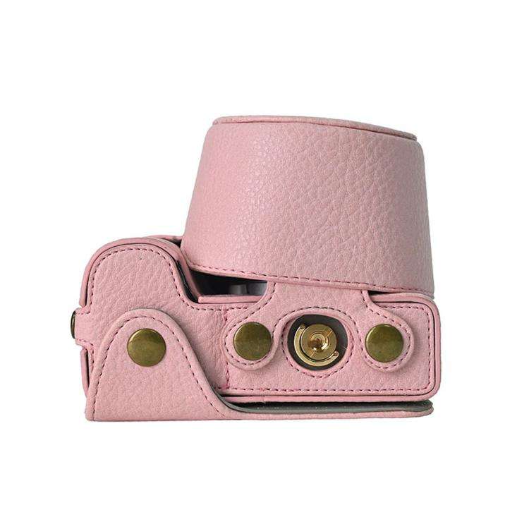 For Sony ZV-E10 II / ZV-E10M2 PU Leather Camera Case Bag Protective Half Body Cover With Shoulder...