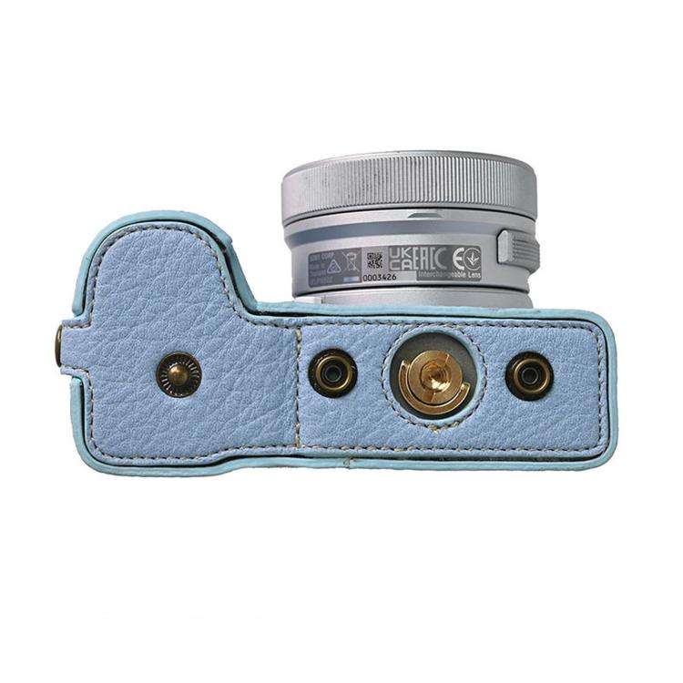 For Sony ZV-E10 II / ZV-E10M2 PU Leather Camera Case Bag Protective Half Body Cover With Shoulder...