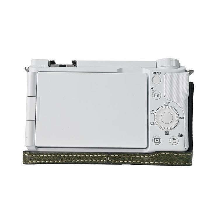 For Sony ZV-E10 II / ZV-E10M2 PU Leather Camera Case Bag Protective Half Body Cover With Shoulder...