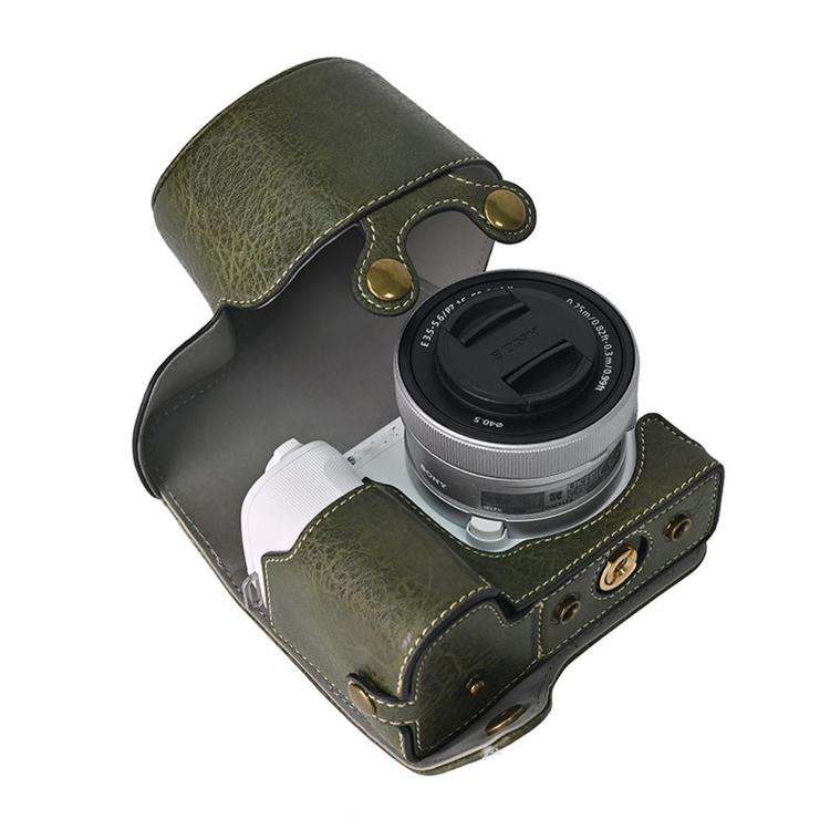 For Sony ZV-E10 II / ZV-E10M2 PU Leather Camera Case Bag Protective Half Body Cover With Shoulder...