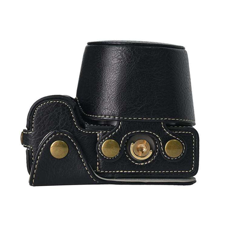 For Sony ZV-E10 II / ZV-E10M2 PU Leather Camera Case Bag Protective Half Body Cover With Shoulder...