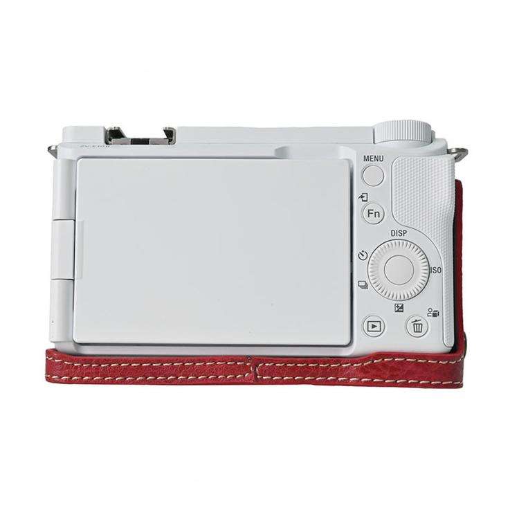 For Sony ZV-E10 II / ZV-E10M2 PU Leather Camera Case Bag Protective Half Body Cover With Shoulder...