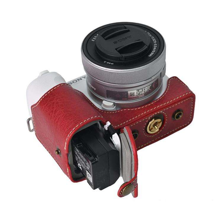 For Sony ZV-E10 II / ZV-E10M2 PU Leather Camera Case Bag Protective Half Body Cover With Shoulder...