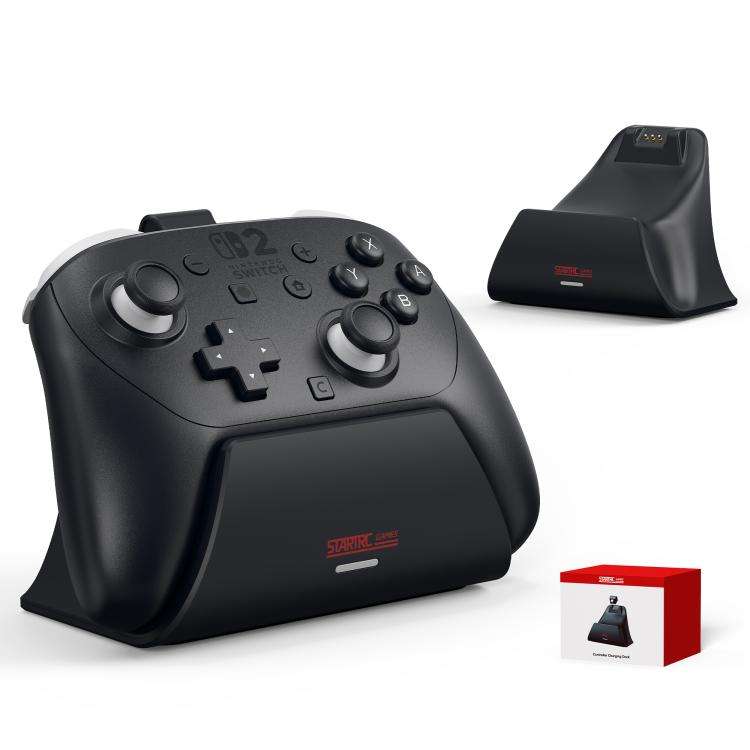 For Nintendo Switch 2 Pro STARTRC GAMES Controller Charging Dock Adapter Stand(Black)