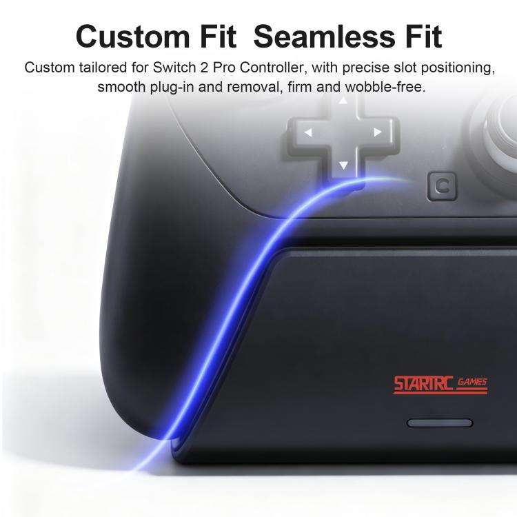For Nintendo Switch 2 Pro STARTRC GAMES Controller Charging Dock Adapter Stand(Black)