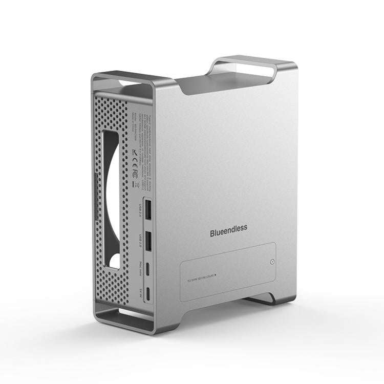 Blueendless MAC908 For Mac Mini M4 Stand & Hub With SSD Enclosure 2xUSB3.2+2xUSB2.0+SD/TF4.0+USB-C