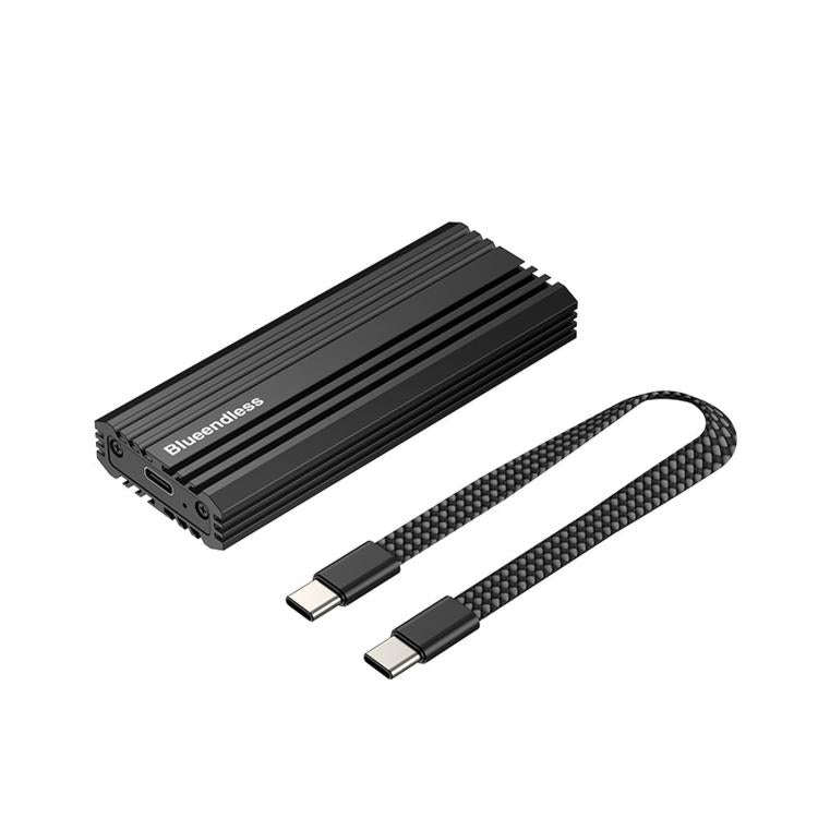 Blueendless M6NA 20Gbps M.2 NVMe SSD Enclosure, USB 3.2 Gen 2x2 Type-C External Hard Drive Case, ...