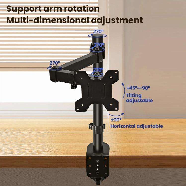 Computer Monitor Mechanical Single-arm Rotating Stand Desktop Clamp(ZX-MT011)
