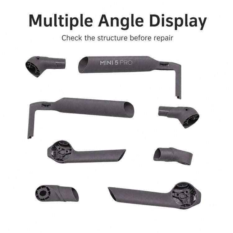 For DJI Mini 5 Pro Drone Arm Shells Repair Parts Left Front Empty Boom Shell