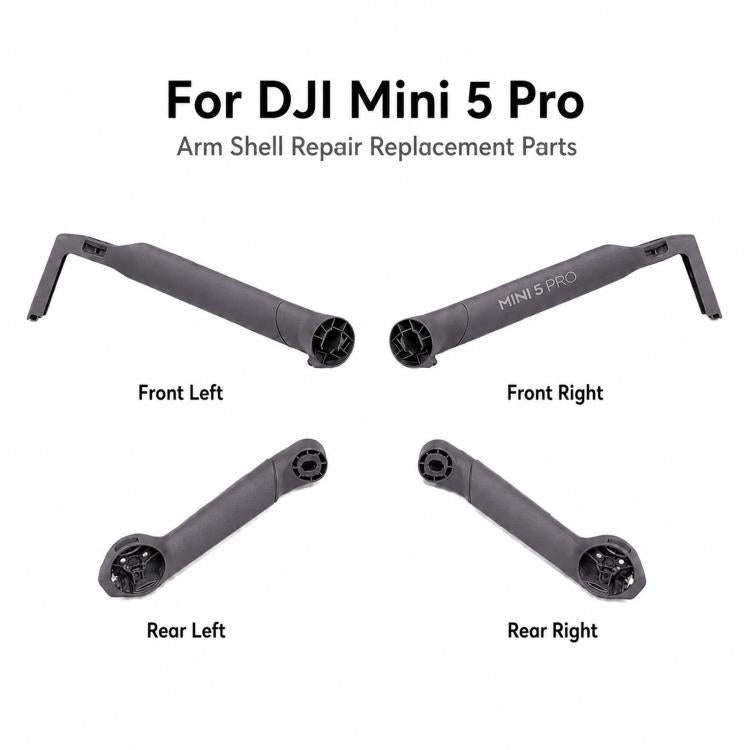For DJI Mini 5 Pro Drone Arm Shells Repair Parts Left Rear Empty Boom Shell