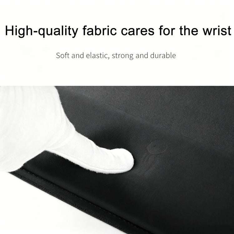 Stitched Edge Integrated Desk Mat & Mouse Pad, Mechanical Keyboard Wrist Rest Desk Pad