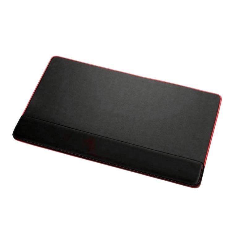 Large Integrated Wrist Rest Mouse Pad & Desk Mat, Office Gaming Wrist Support Keyboard Hand Rest(...