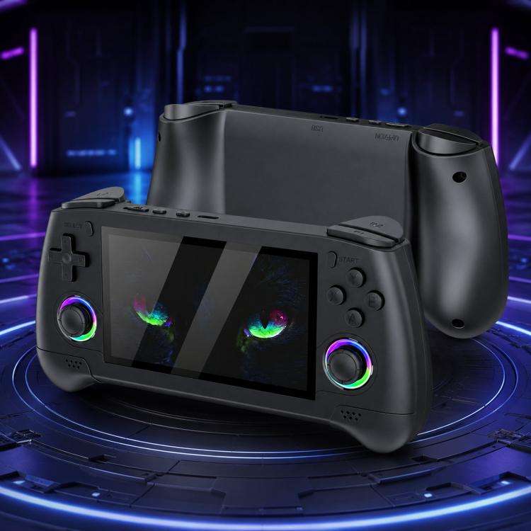SJGAM M30 HD Retro Handheld Game Console 4.3 Inch RGB Joystick 3D Portable Arcade, Size: 128GB(Bl...