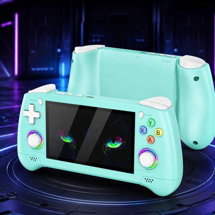 SJGAM M30 HD Retro Handheld Game Console 4.3 Inch RGB Joystick 3D Portable Arcade, Size: 128GB(Gr...