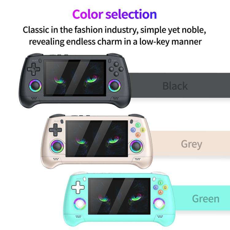 SJGAM M30 HD Retro Handheld Game Console 4.3 Inch RGB Joystick 3D Portable Arcade, Size: 128GB(Gr...