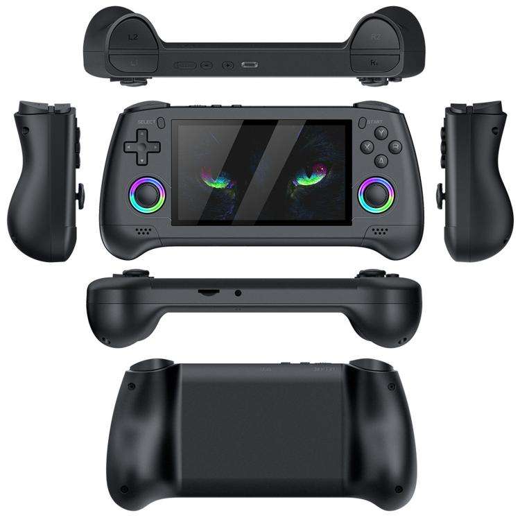 SJGAM M30 HD Retro Handheld Game Console 4.3 Inch RGB Joystick 3D Portable Arcade, Size: 128GB(Gr...