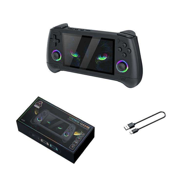 SJGAM M30 HD Retro Handheld Game Console 4.3 Inch RGB Joystick 3D Portable Arcade, Size: 128GB(Bl...