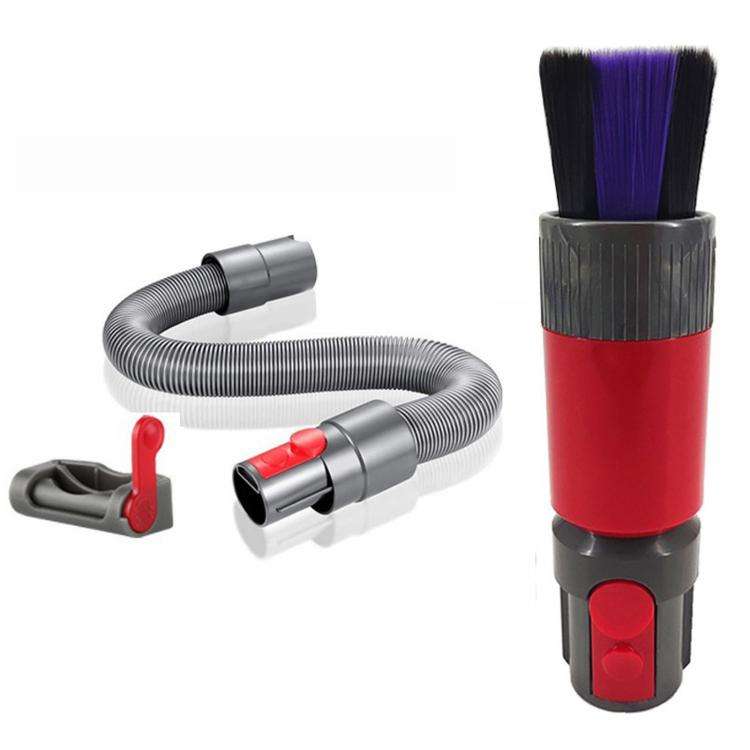 3-in-1 Gray Scratch-Free Dusting Brush Accessories Kit For Dyson V7 V8 V10 V11 V15 Vacuum Attachm...
