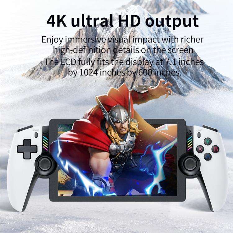 SJGAM M28 Vibration Experience 7 Inch IPS Large Screen Handheld Gaming Console, Memory: 256GB